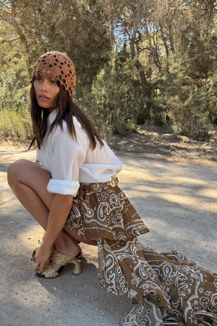 Brown Bandana Cassie Skirt、mySite、solidvoid