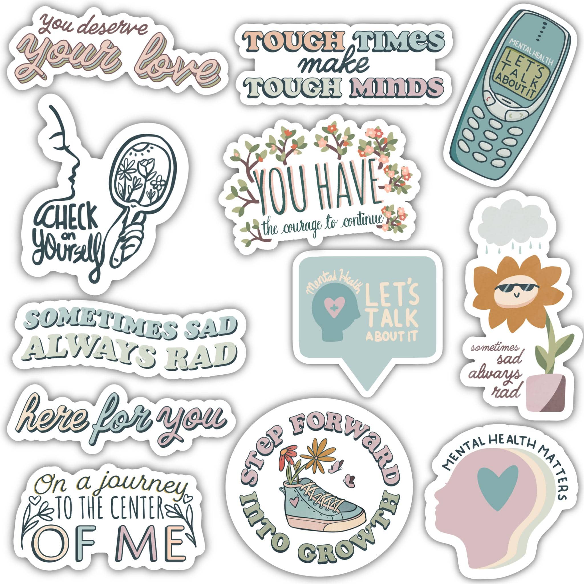  Mental Health Awareness 12 Pack - Step Forward into Growth、mySite、elrpsem3k