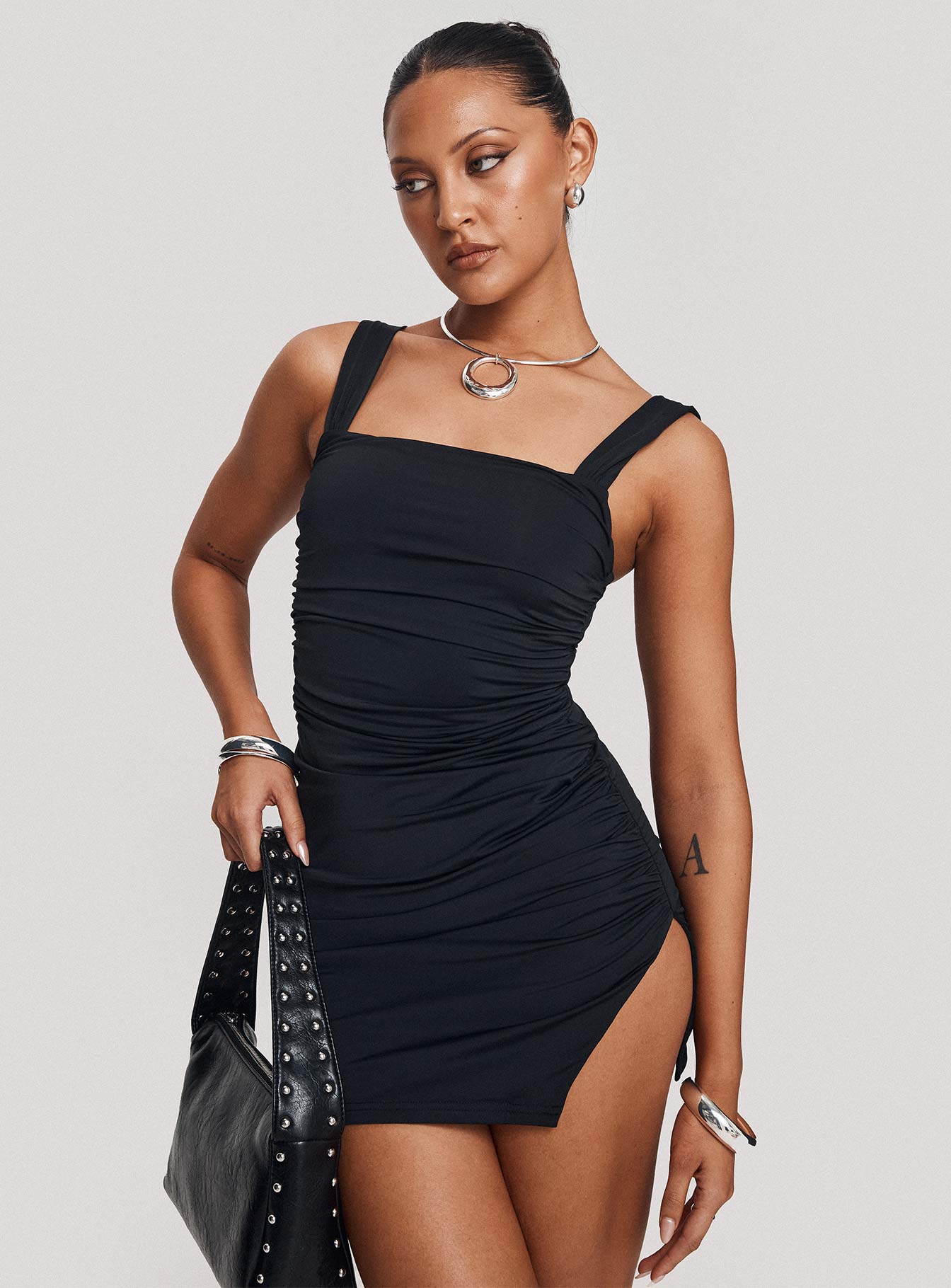 Sheila Mini Dress Black、mySite、solidvoid
