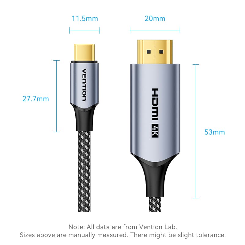 Vention USB-C To HDMI Cable、mySite、fannypackpong