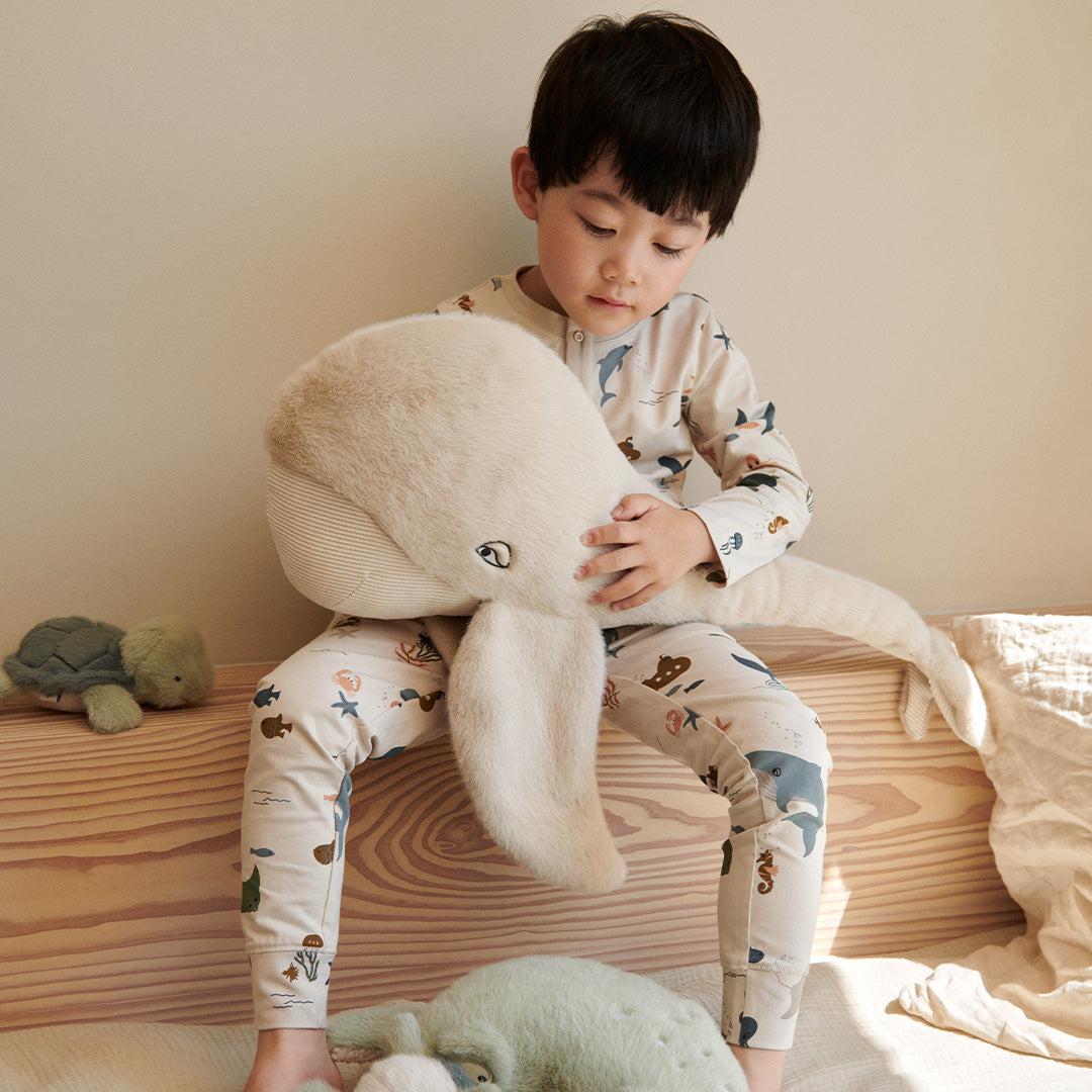  Liewood Berman Whale Teddy - Mist、mySite、merchandisen