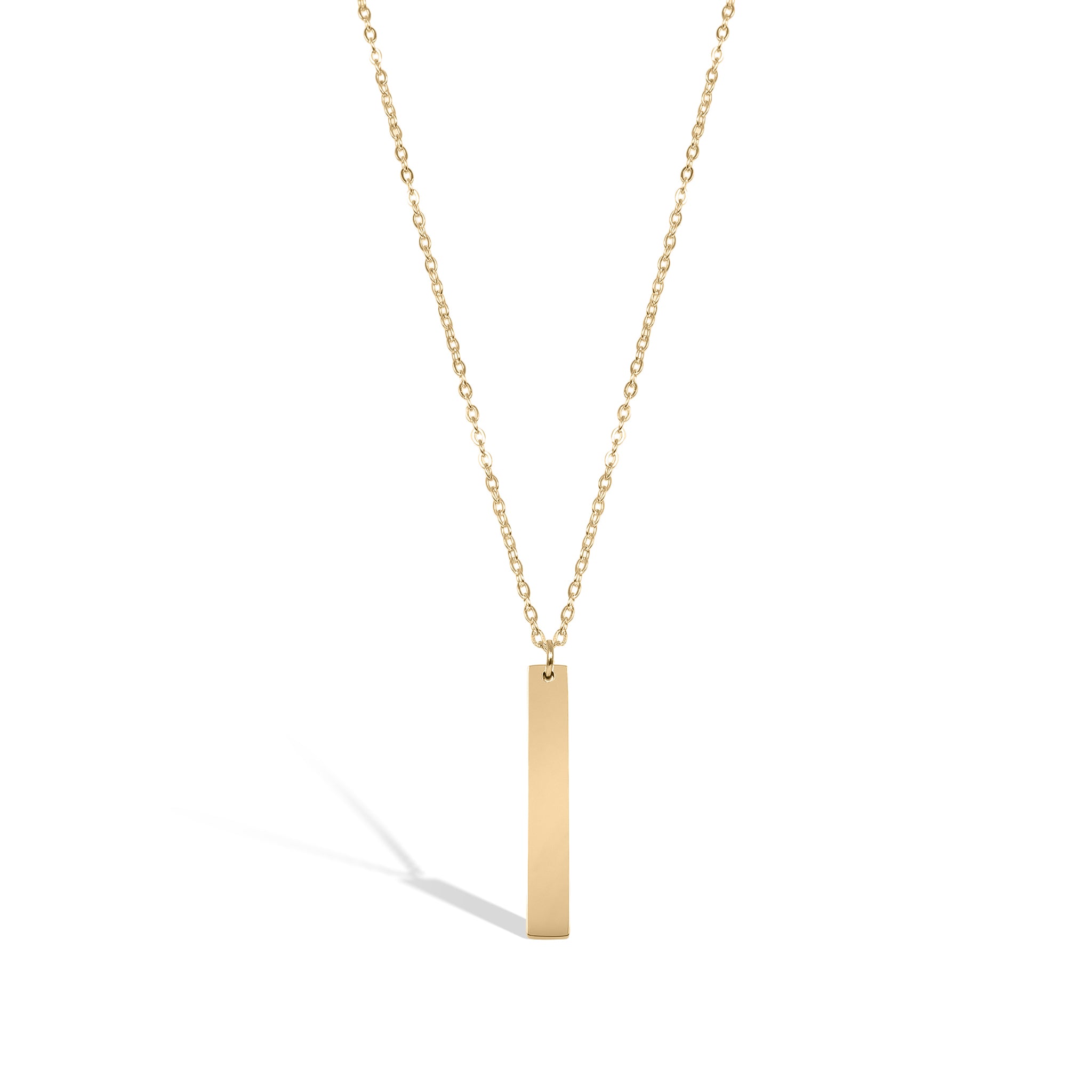 18K Gold PVD Stainless Steel Vertical Bar Necklace / SBB0299、mySite、dreamappss