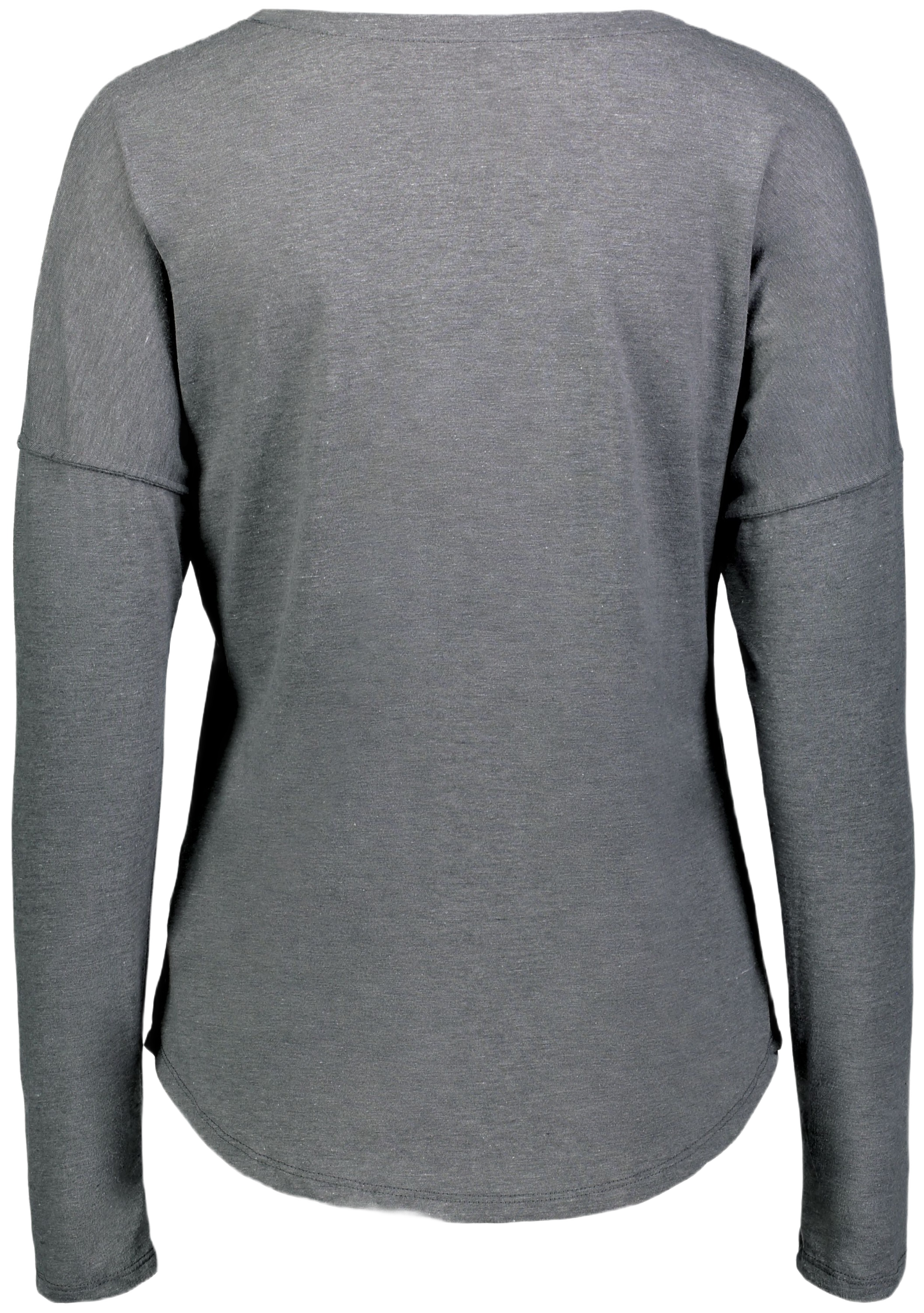 Augusta Women's Long Sleeve Tri-Blend Tee - Grey Heather、mySite、noshort