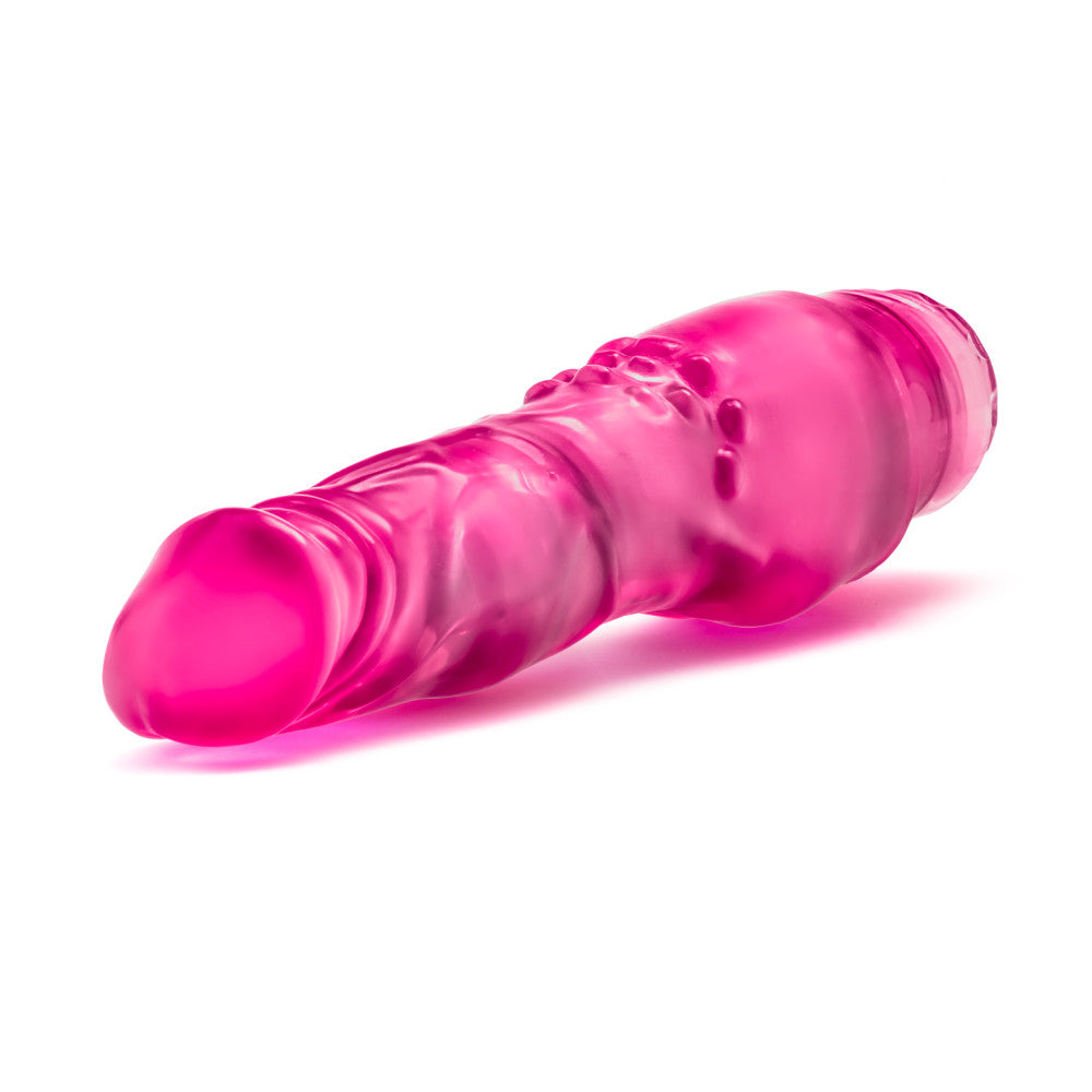 Glow Dicks By Blush® | The Banger Realistic Pink 8-Inch Long Vibrating Dildo、mySite、bottomscart