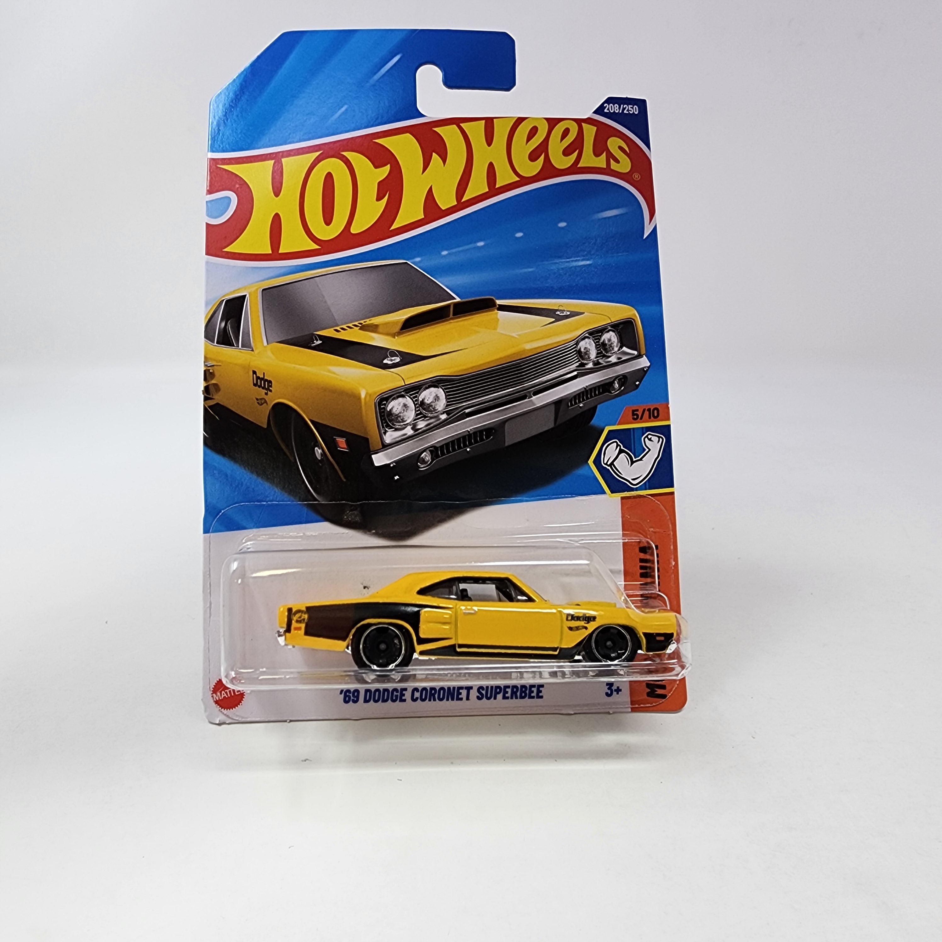 '69 Dodge Coronet Superbee #208 * YELLOW * 2025 Hot Wheels NEW! L Case、mySite、hgirdovlk