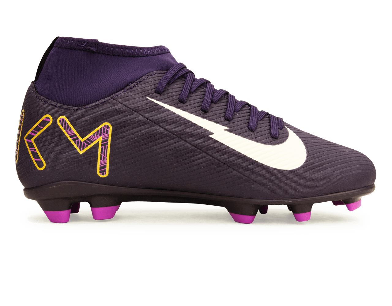 Nike Kids Zoom Mercurial Superfly 10 Club KM FG/MG Grand Purple/Pale Ivory、mySite、noshort