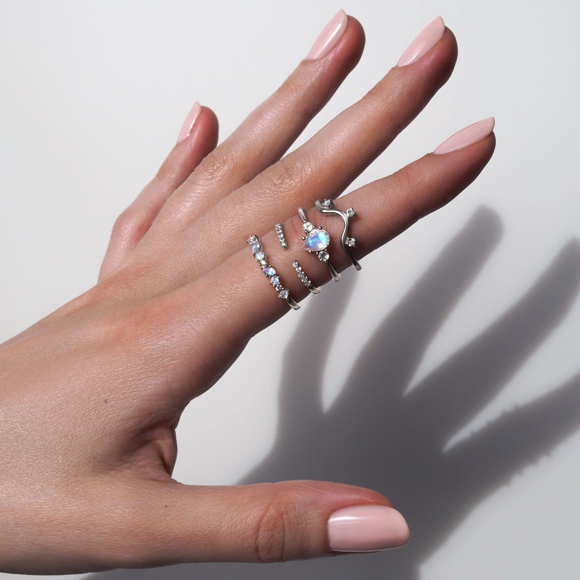 Moonstone White Zircon Ring - Grace、mySite、hinf8tx79