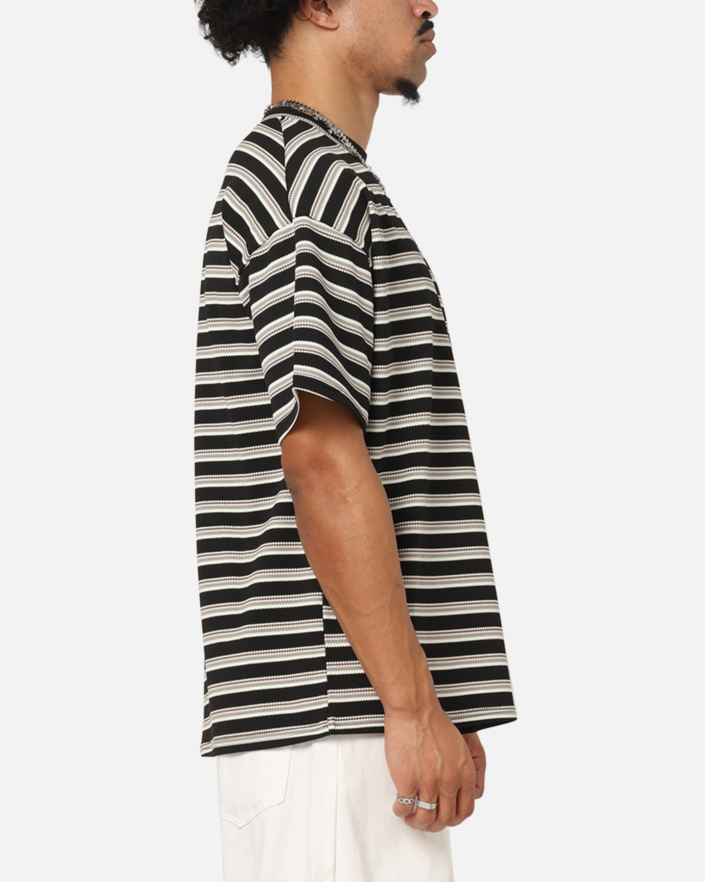 XXIII Standard Stripe T-Shirt Black/Grey、mySite、zt4zffjzw