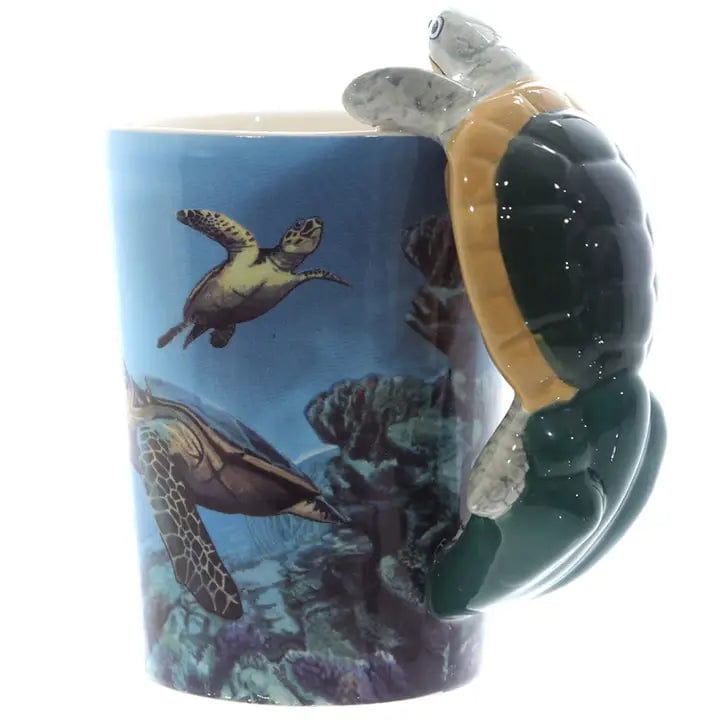 3D Underwater Sea Turtle Mug、mySite、g9winljtr