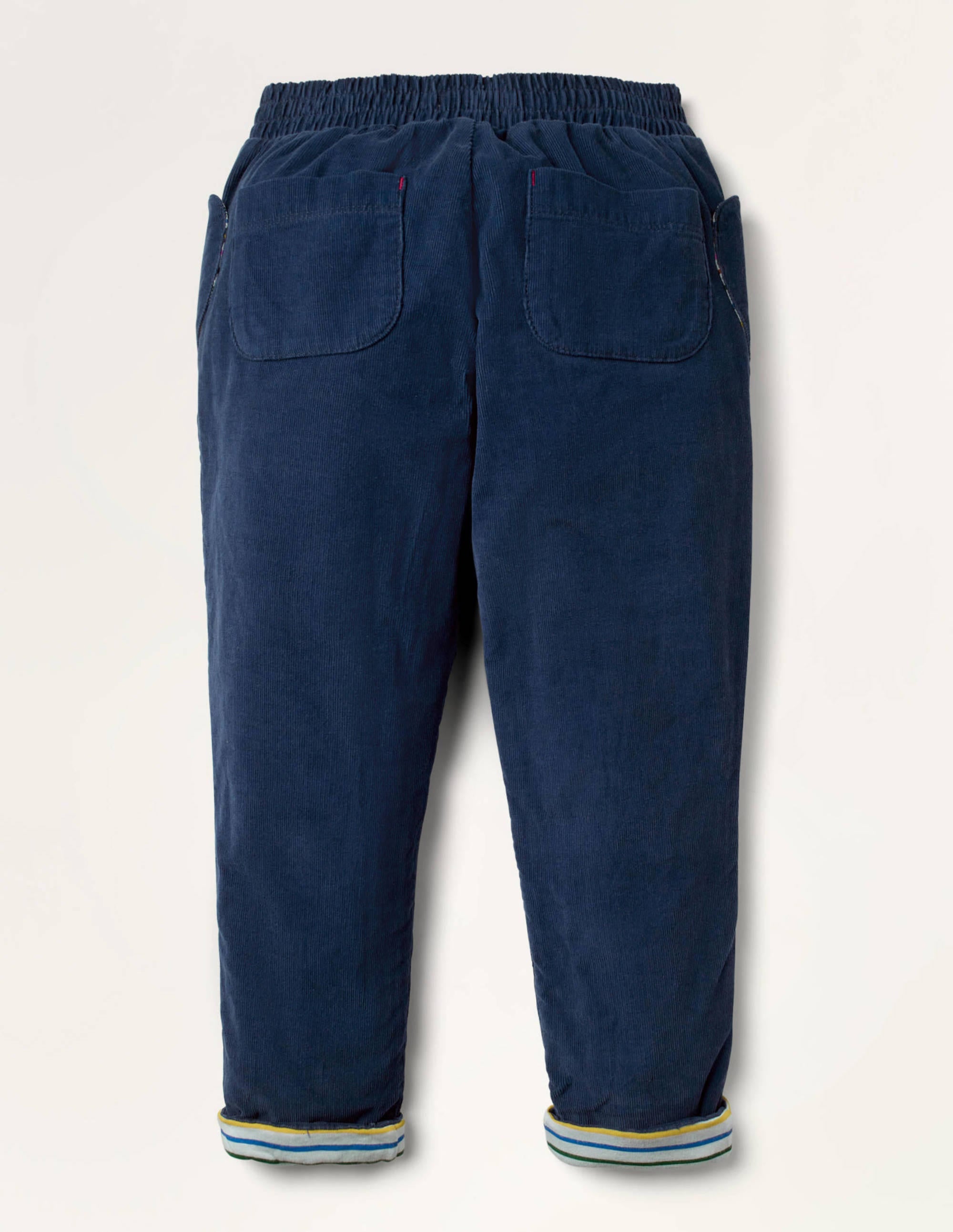  Lined Pull-on Cord Trousers-College Navy、mySite、ashleygrahame