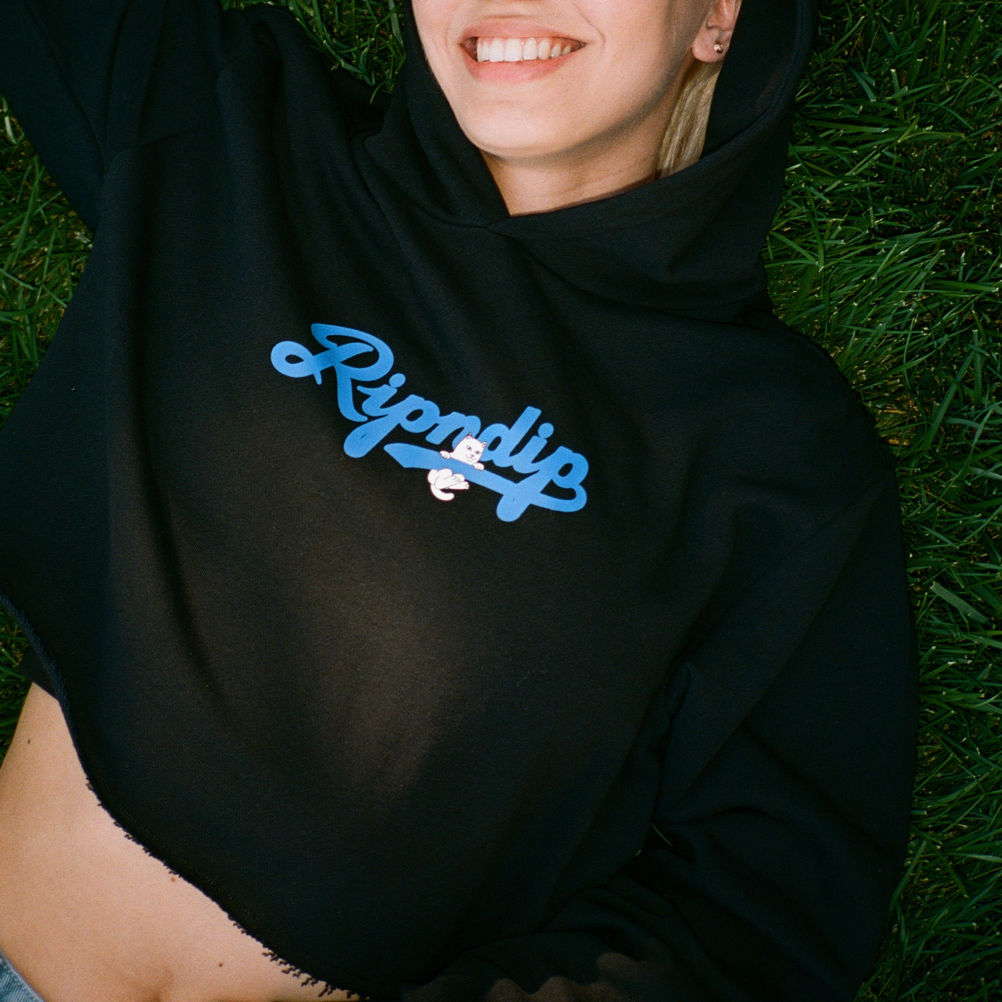  Los Ripndip Cropped Hoodie (Black)、mySite、merchandisen