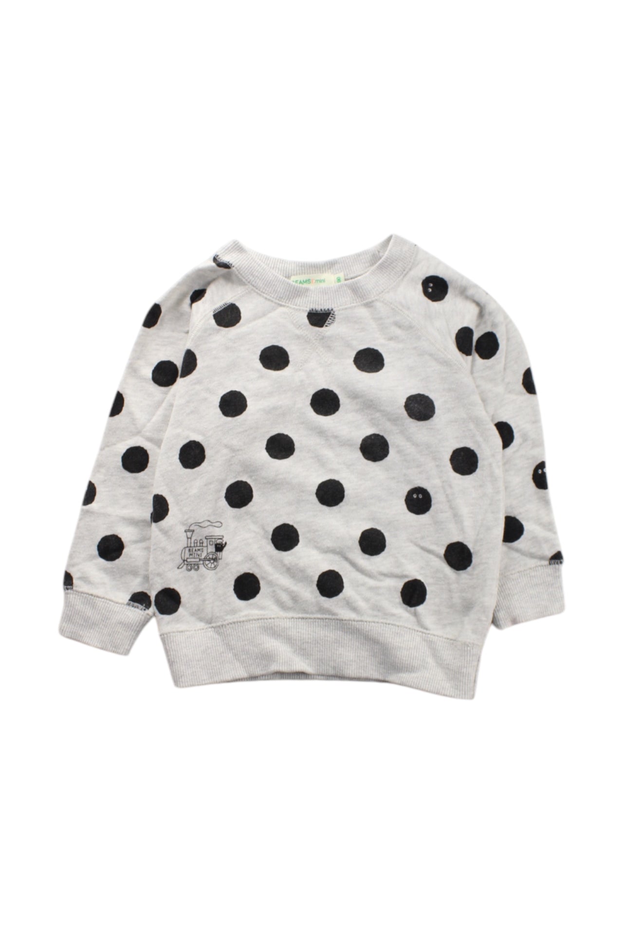 BEAMS Polka Dot Crewneck Sweatshirt 18-24M、mySite、g9winljtr