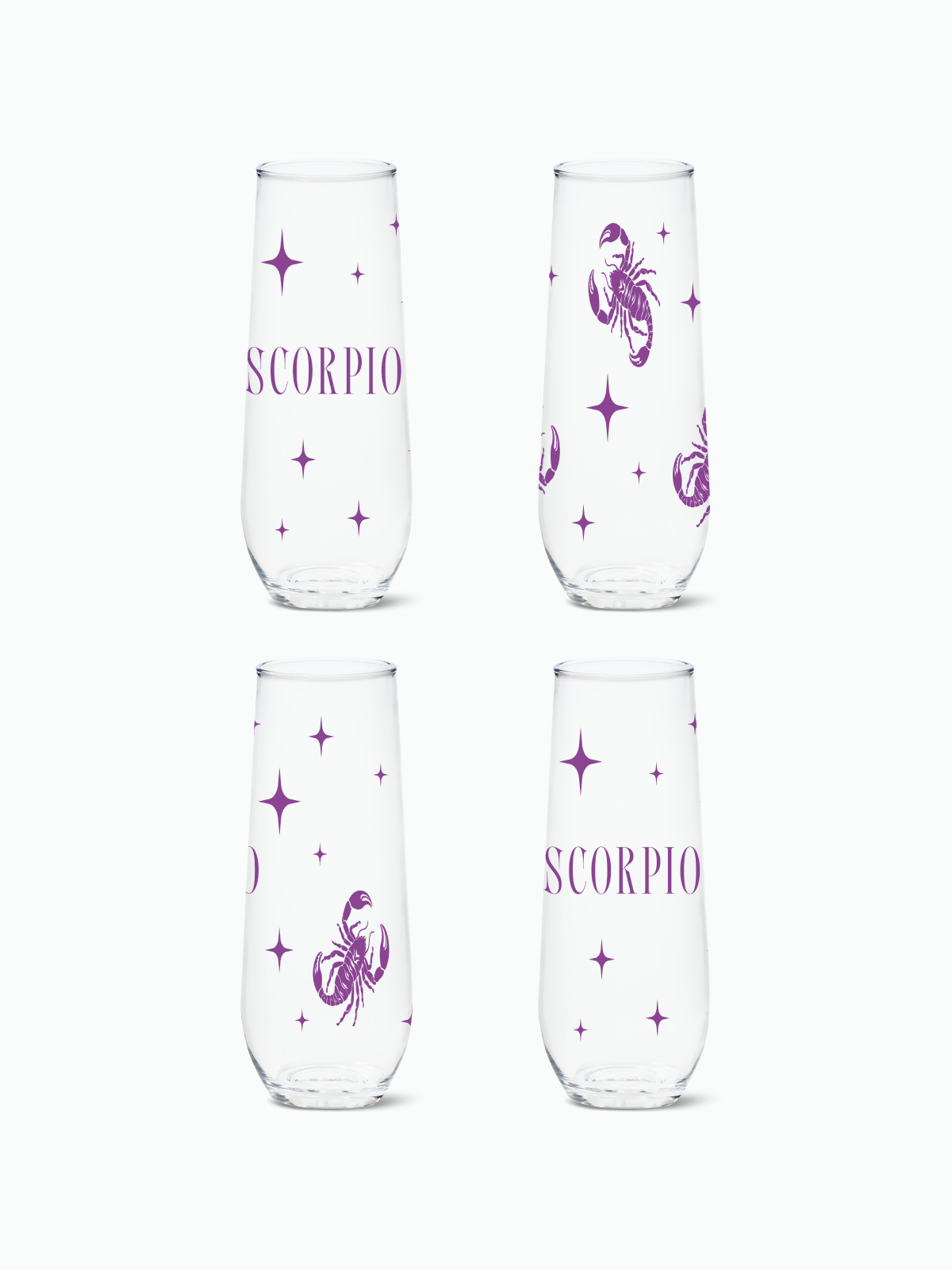 Scorpio 2.0 - RESERVE 9oz Stemless Champagne Tritan Copolyester Glass、mySite、camillekostekn