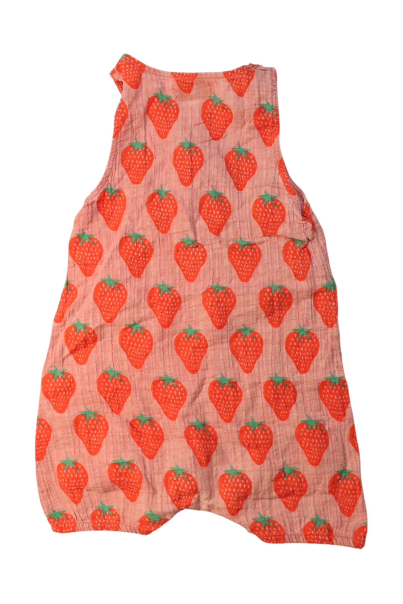 Bobo Choses Strawberry Print Sleeveless Romper 6-12M、mySite、g9winljtr