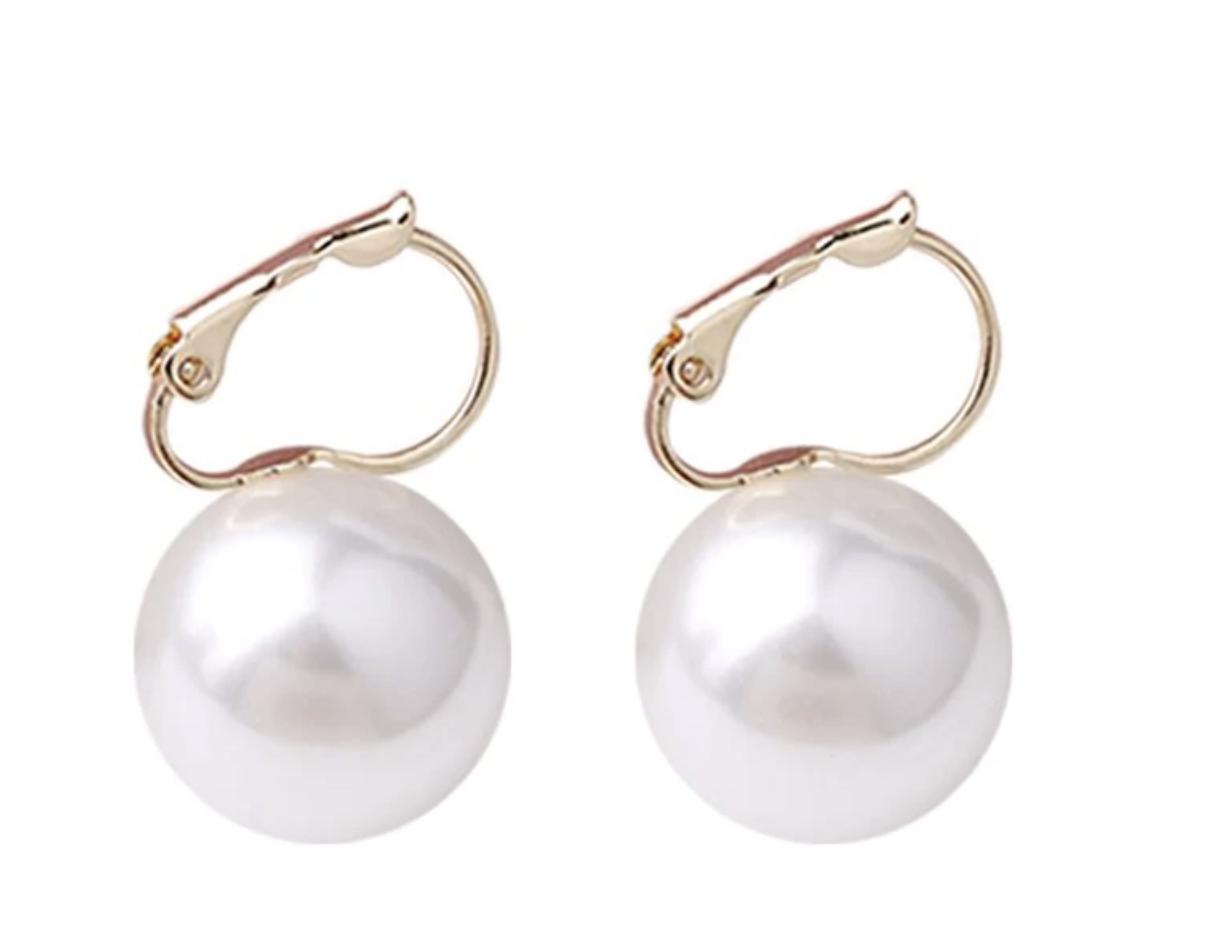  Simple Gold Pearl Earrings、mySite、merchandisen
