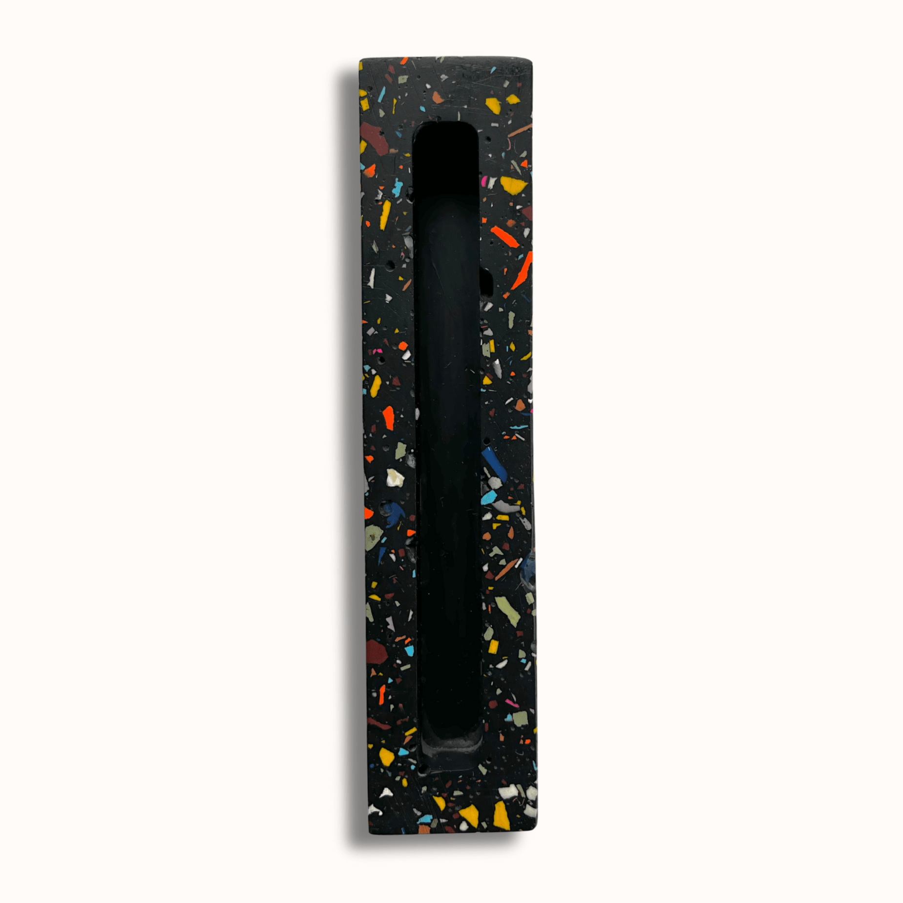Midnight Black Rainbow Terrazzo Mezuzah、mySite、topwebapps