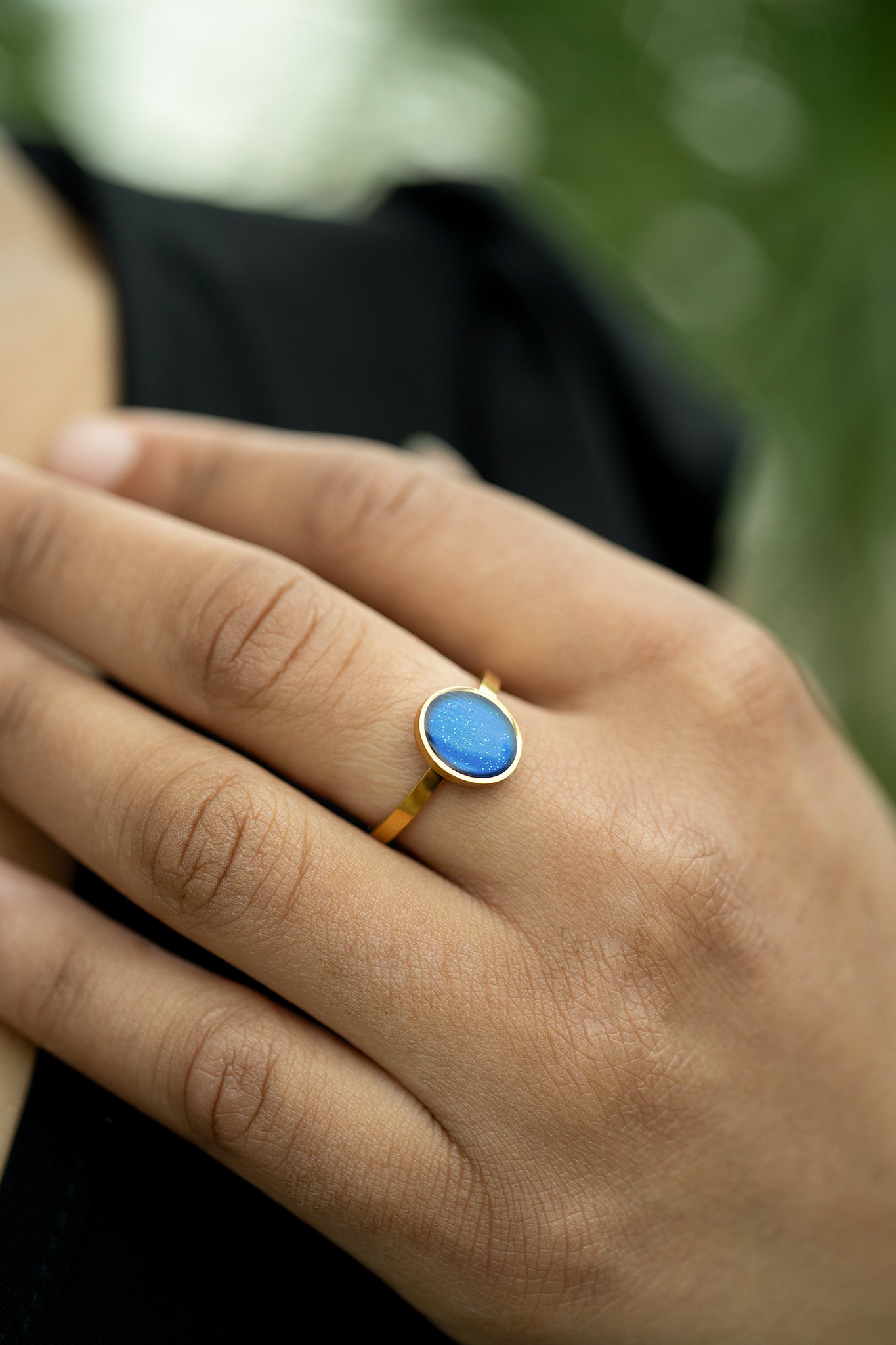 18k Gold PVD Stainless Steel Mood Ring / CFR7041、mySite、dreamappss