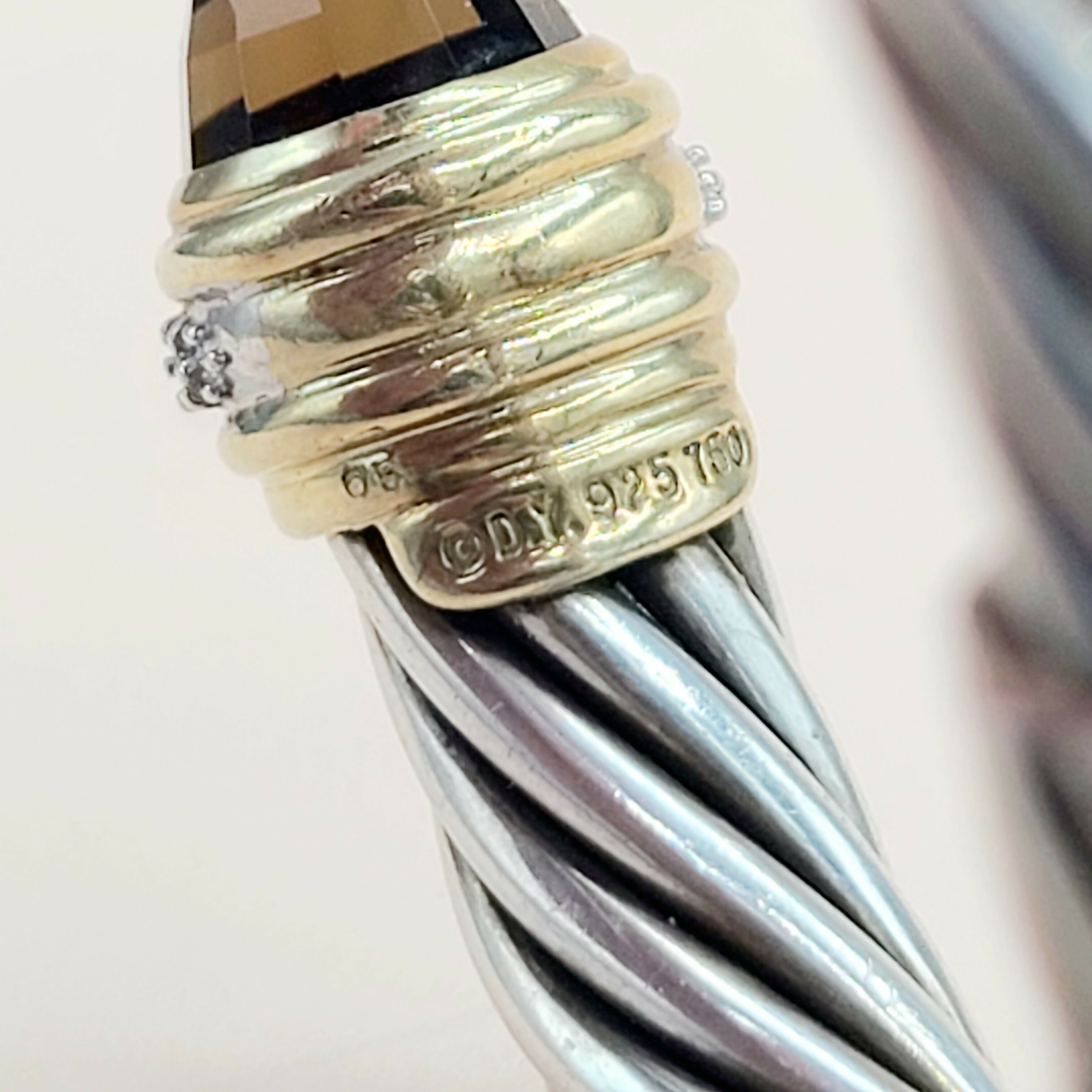 David Yurman Bracelet 10mm Smoky Quartz & Diamonds Gold、mySite、hinf8tx79
