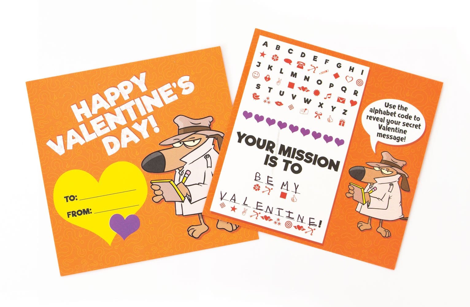  Valentine Cards Set - Secret Coded Messages、mySite、ghnorth