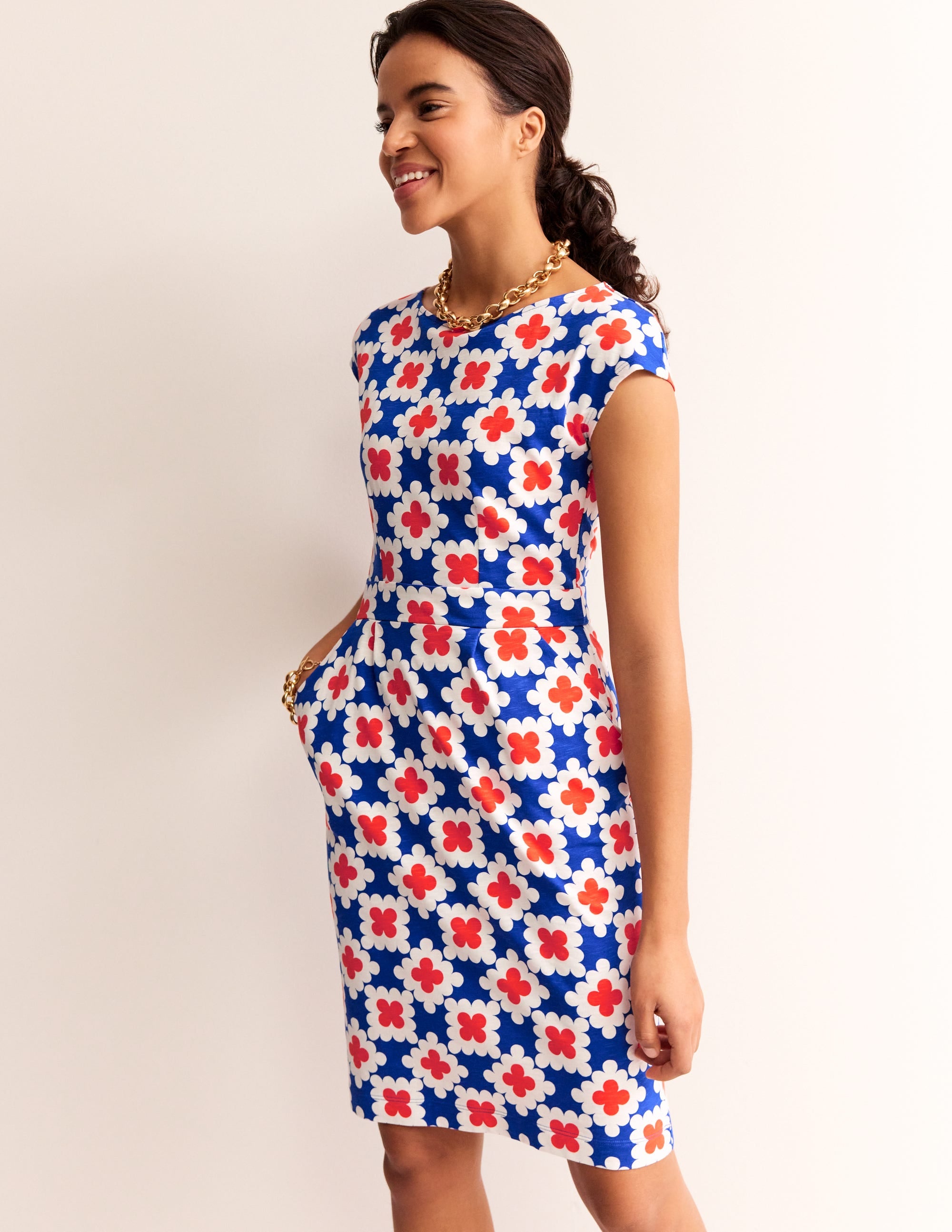  Florrie Jersey Dress-Surf the Web, Abstract Tile、mySite、ashleygrahame