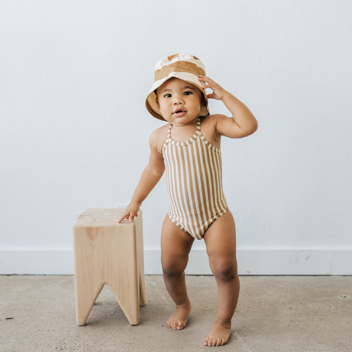 Swim Suit- Stripe Brick、mySite、g9winljtr