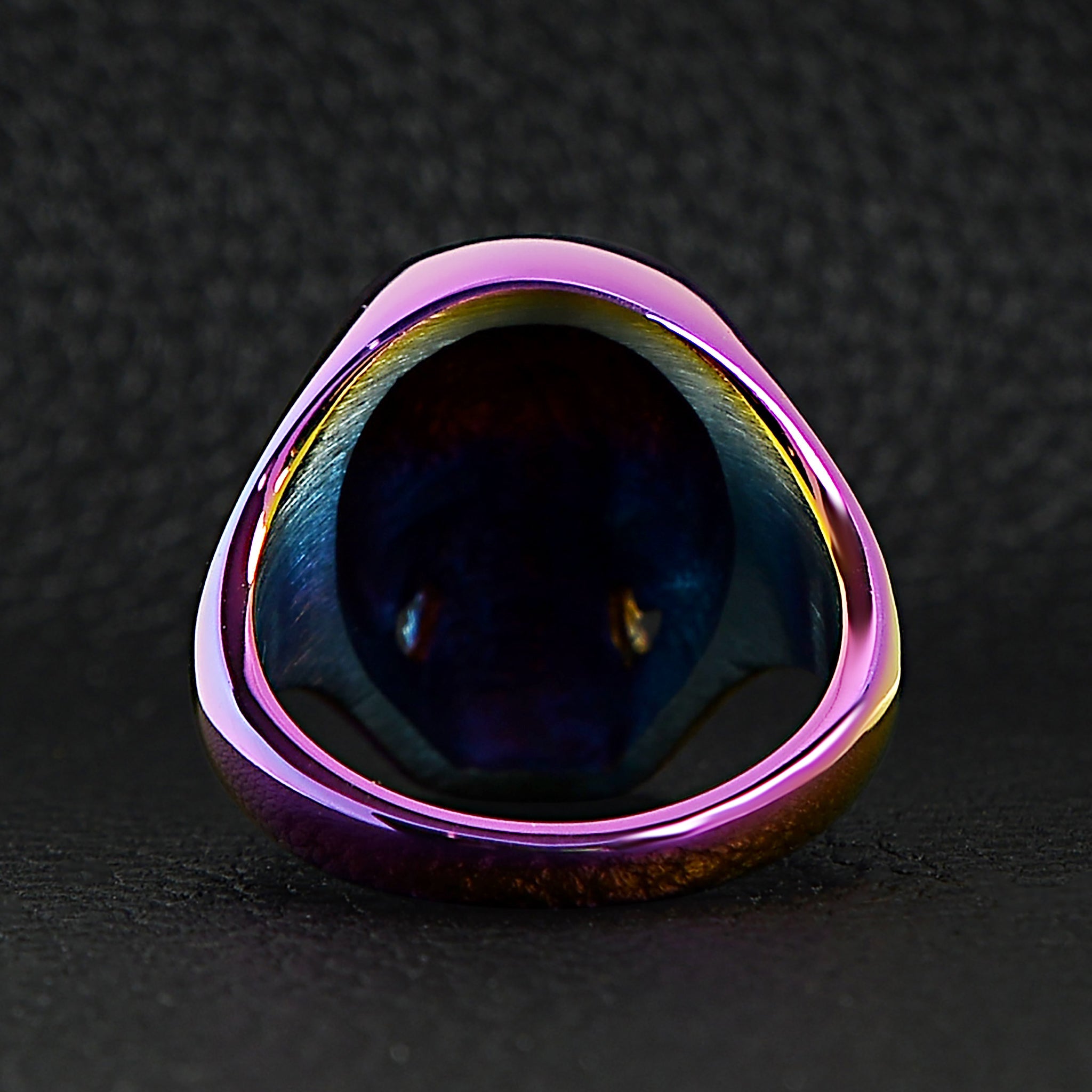 Stainless Steel Rainbow Skull Ring / SCR4050、mySite、dreamappss