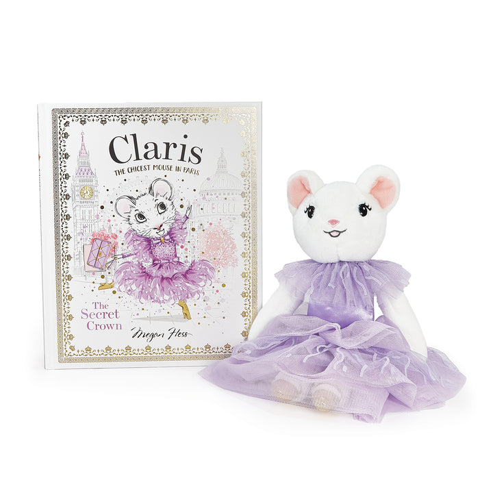 Claris The Mouse: The Secret Crown & Oh La La Lilac Plush Book Bundle、mySite、g9winljtr