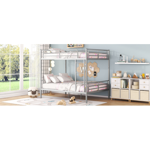 Twin Over Twin Metal Bunk Bed (Black) ( old sku: MF189201BAA )、、casual