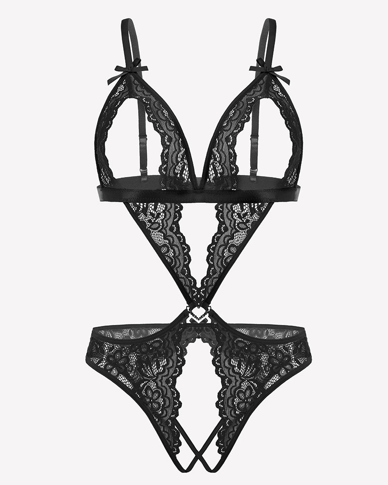 Lace Deep V Teddy Bodysuit、mySite、bengalsvssteelers