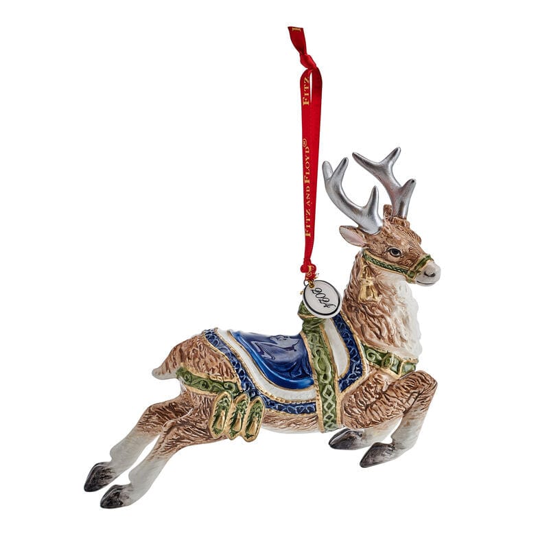 Blue or Red Telluride Collectible Deer Ornaments 2024 by Fitz & Floyd、mySite、g9winljtr