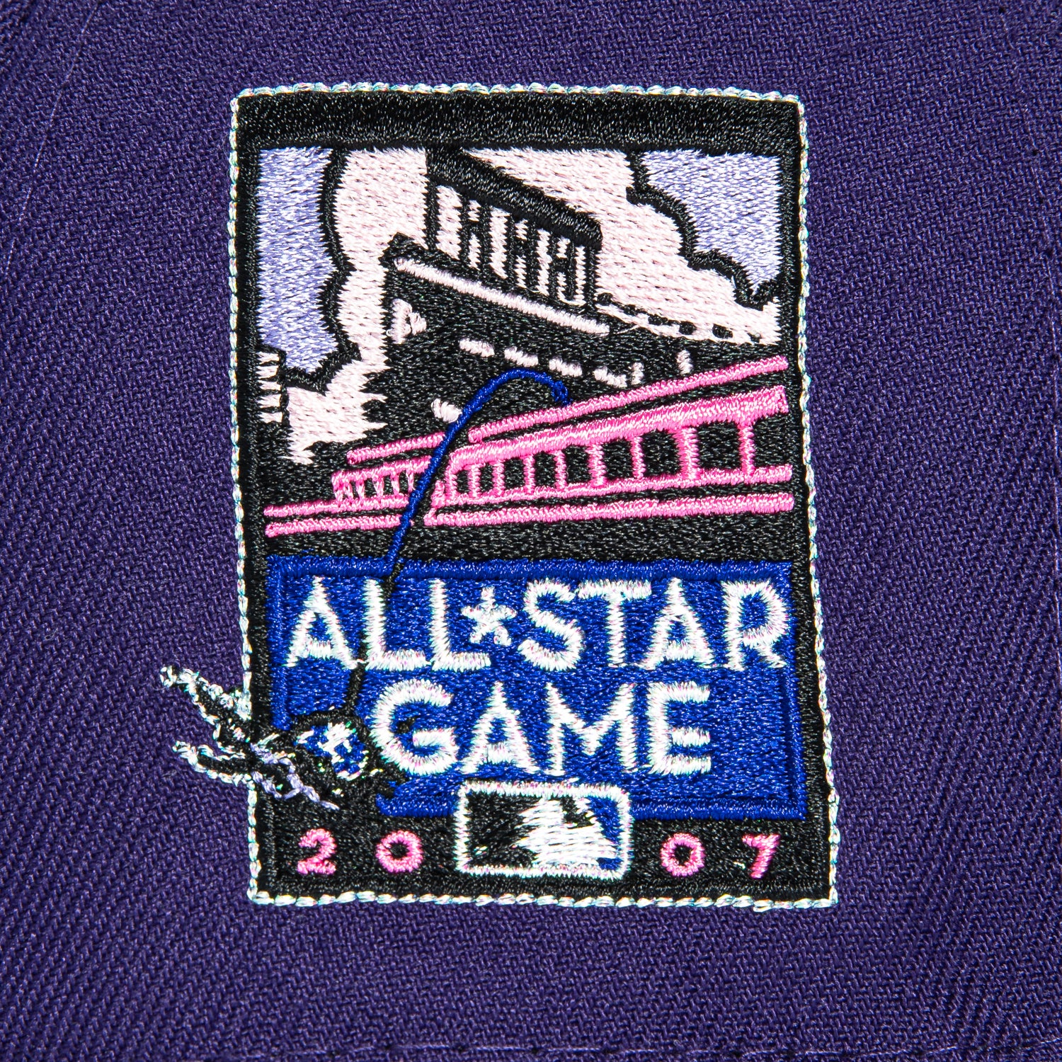 New Era 59Fifty San Francisco Giants 2007 All Star Game Patch Script Hat - Purple, Black, Magenta、mySite、vikingsvslions