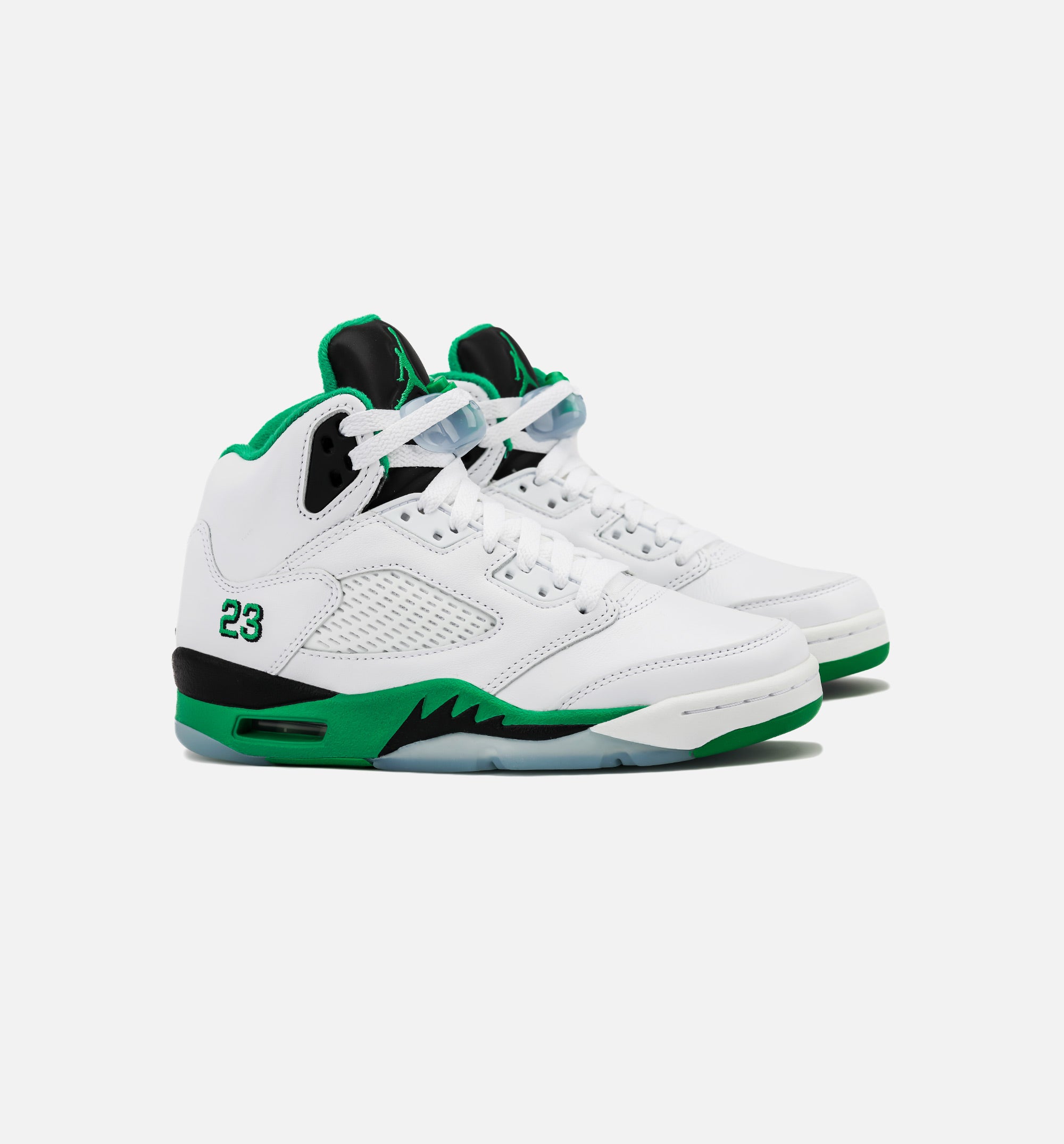 Air Jordan 5 Retro Lucky Green Womens Lifestyle Shoe - White/Lucky Green/Black/Ice Blue、mySite、dreamappss