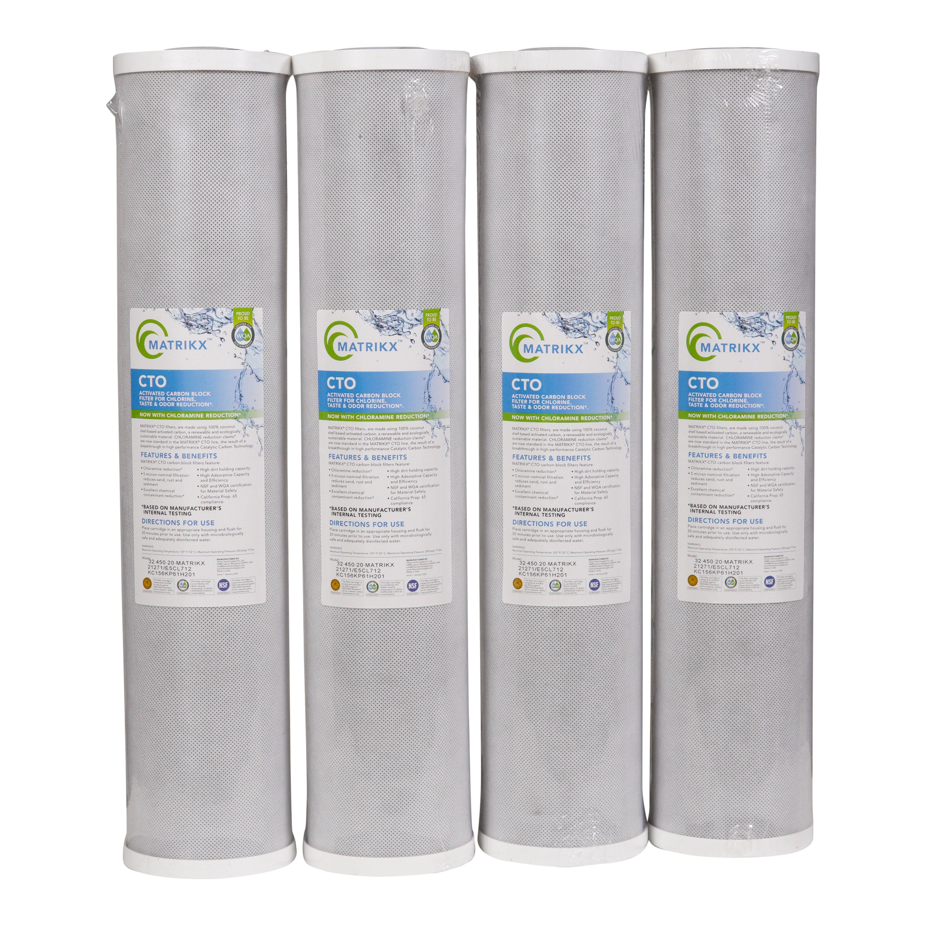 KX Matrikx 20 Big Blue Carbon Filter 4 Pack #32-450-20-GREEN、mySite、noshort