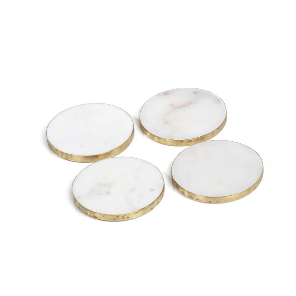  Marmo Marble Round 4 Coasters - Set of 4、mySite、elrpsem3k