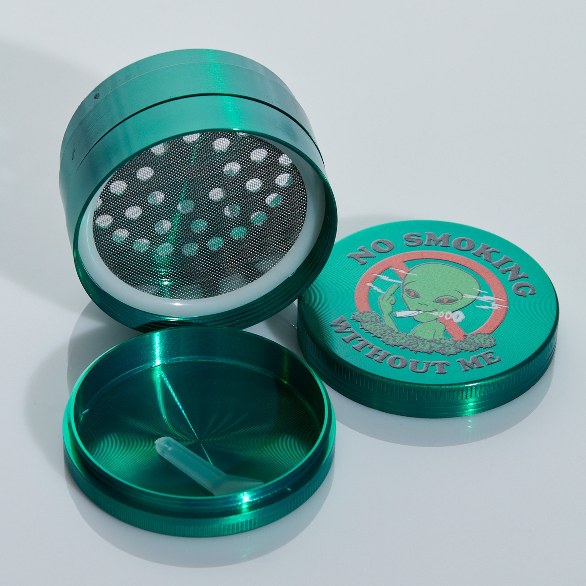  We Out Here No Smoking Grinder (Green)、mySite、merchandisen