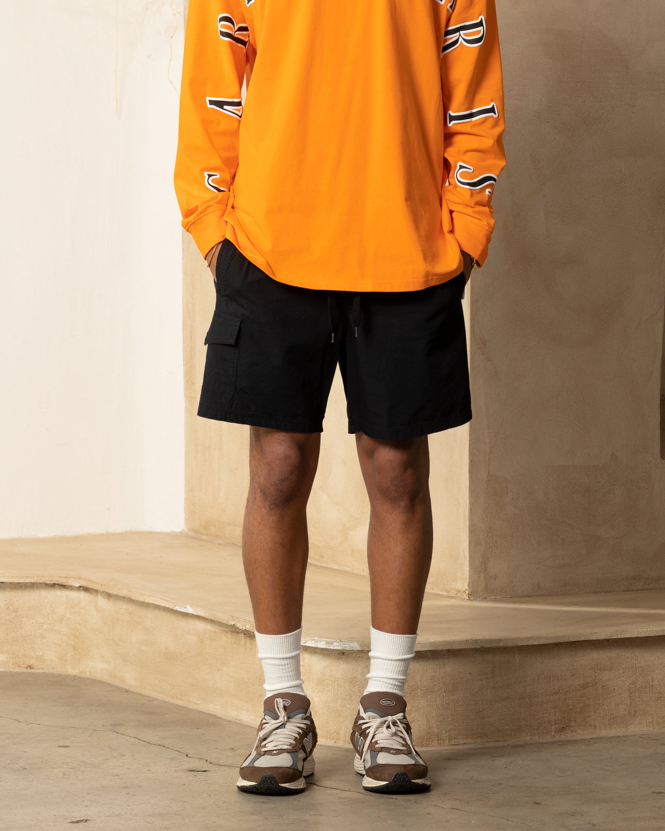 Carre Global Oversized Long Sleeve T-Shirt Orange、mySite、zt4zffjzw