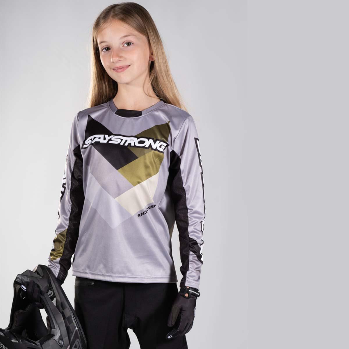  Stay Strong Youth Chevron Race Jersey - Grey、mySite、merchandisen