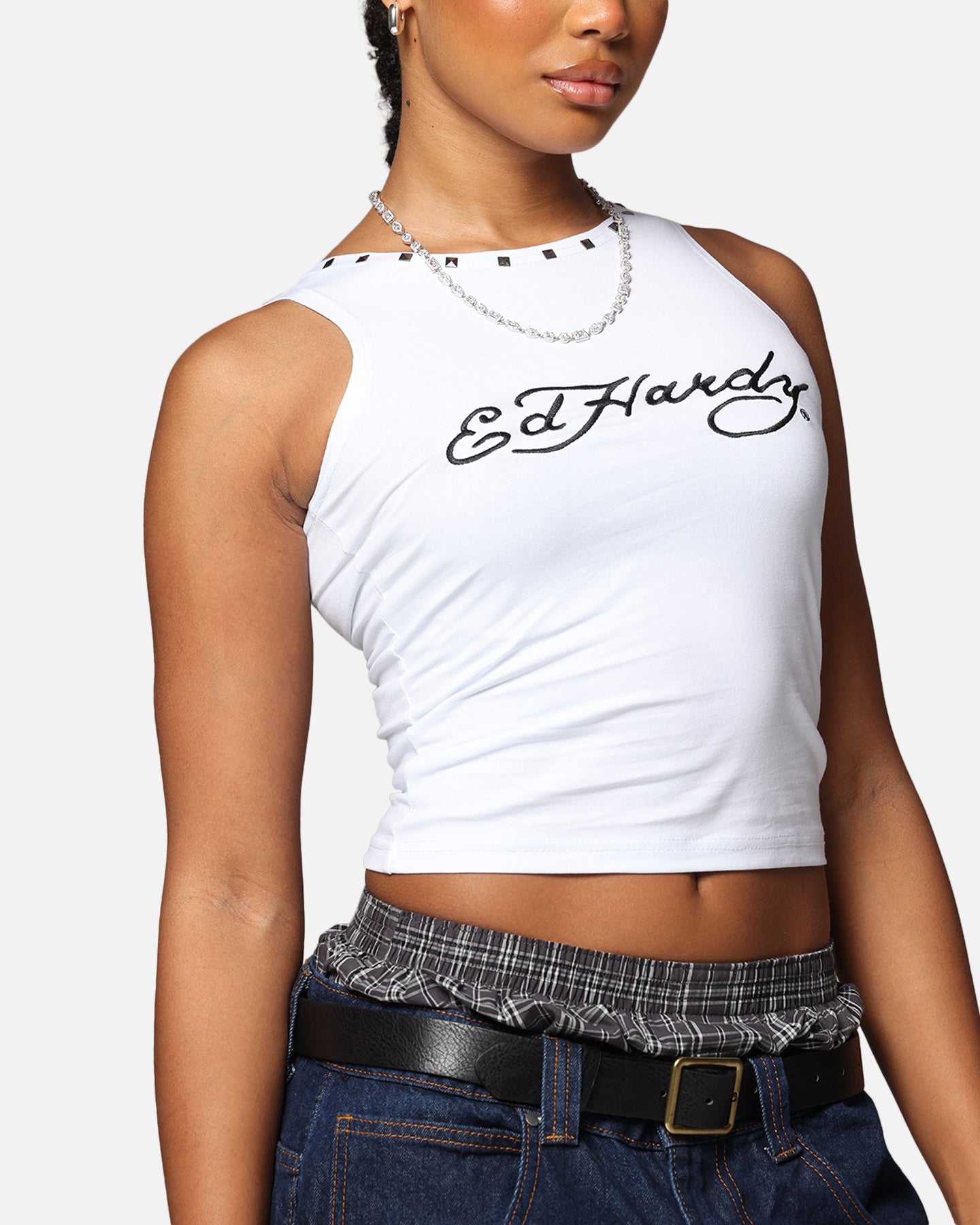 Ed Hardy Women's Electric Tank White、mySite、zt4zffjzw
