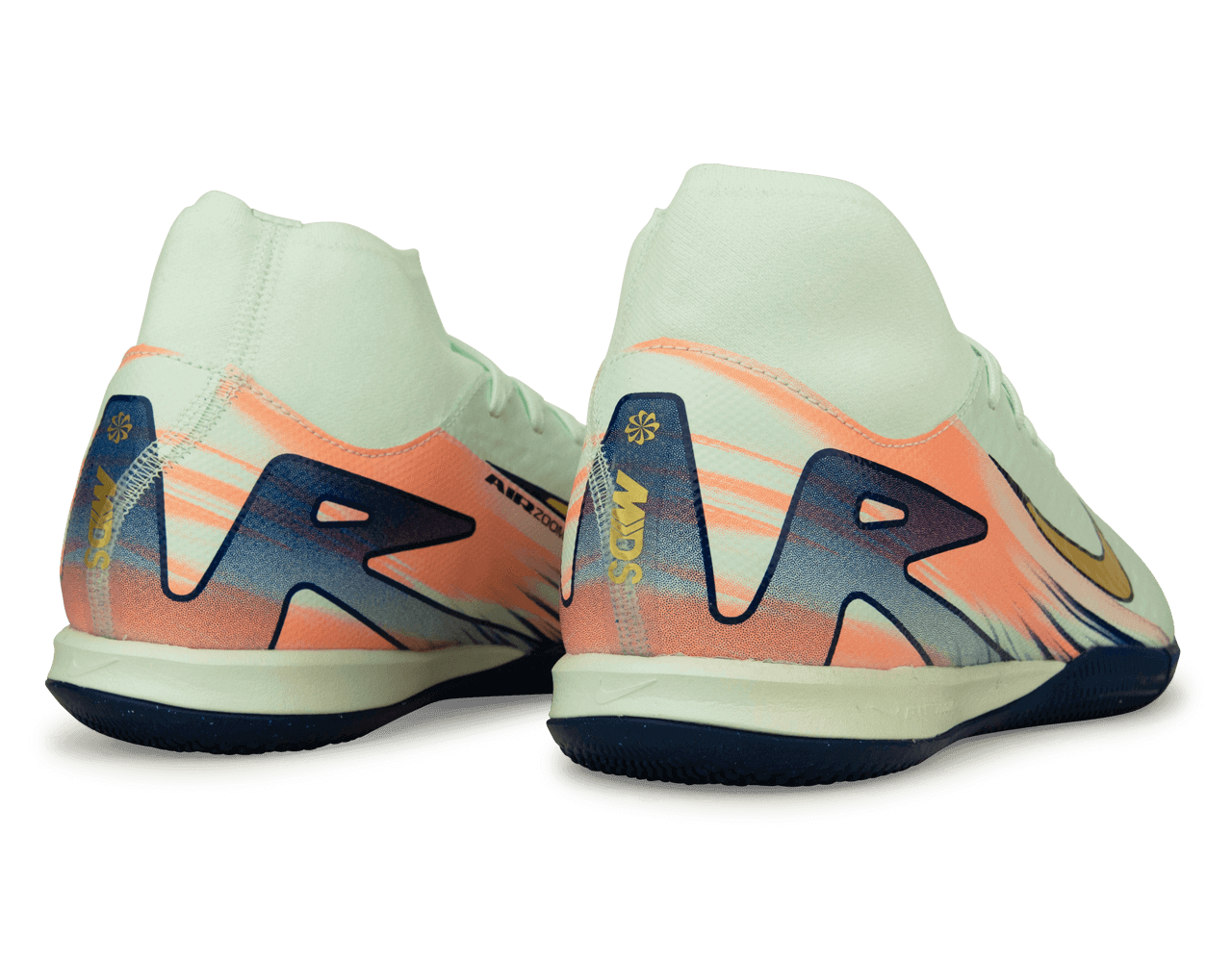 Nike Men's Zoom Mercurial Superfly 10 Academy MDS 009 IC Barely Green/Metallic Gold、mySite、noshort