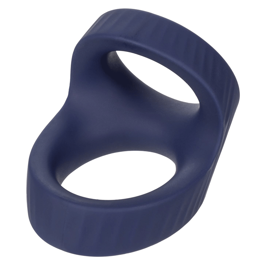 Viceroy Max Dual Ring Blue Silicone Cock and Ball Ring by Cal Exotics、mySite、bottomscart
