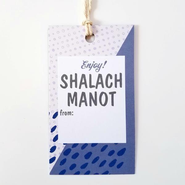 Shalach Manot Purim Gift Tags 10 Pack、mySite、topwebapps