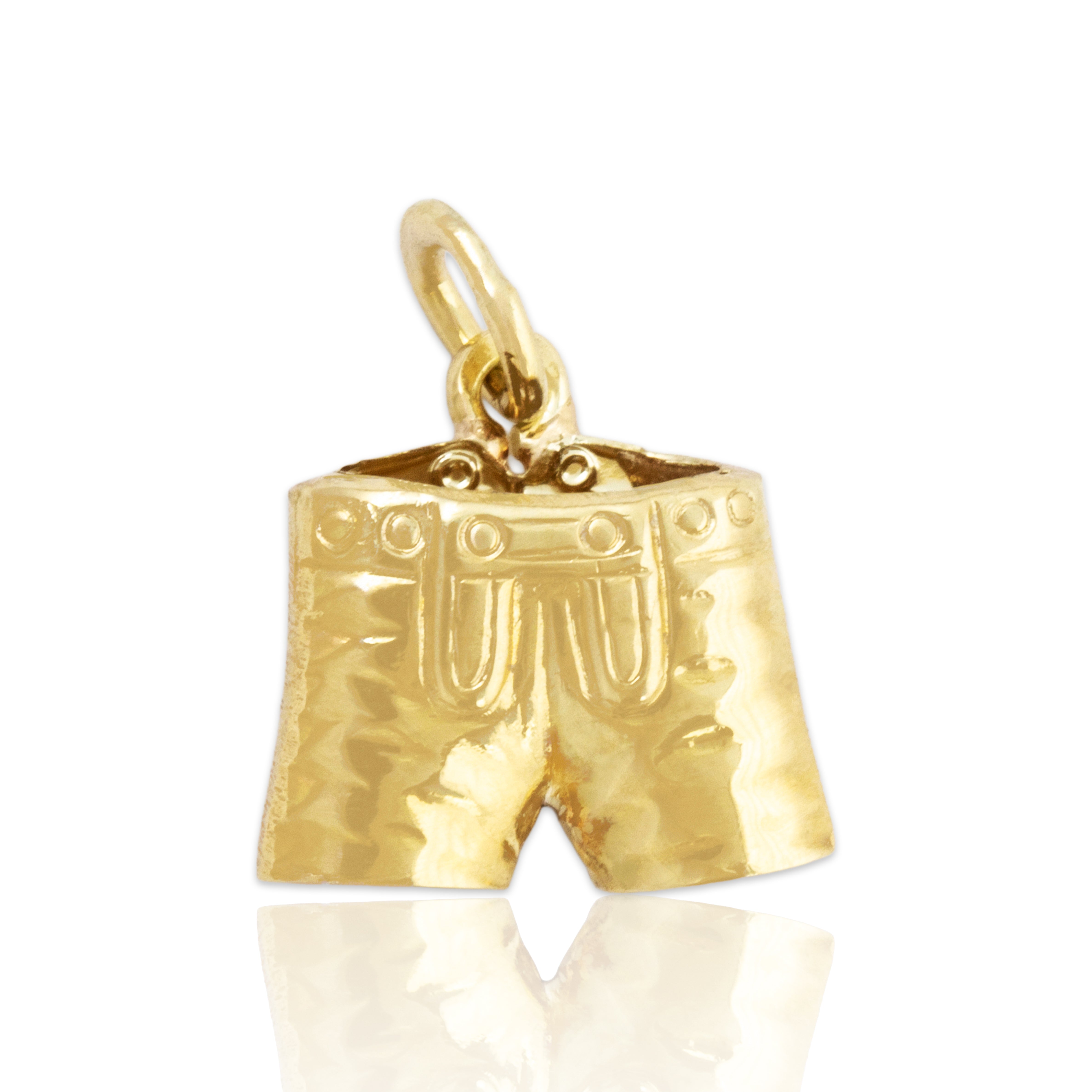 Vintage Small 14k Yellow Gold Sporty Shorts Charm / Pendant、mySite、hinf8tx79