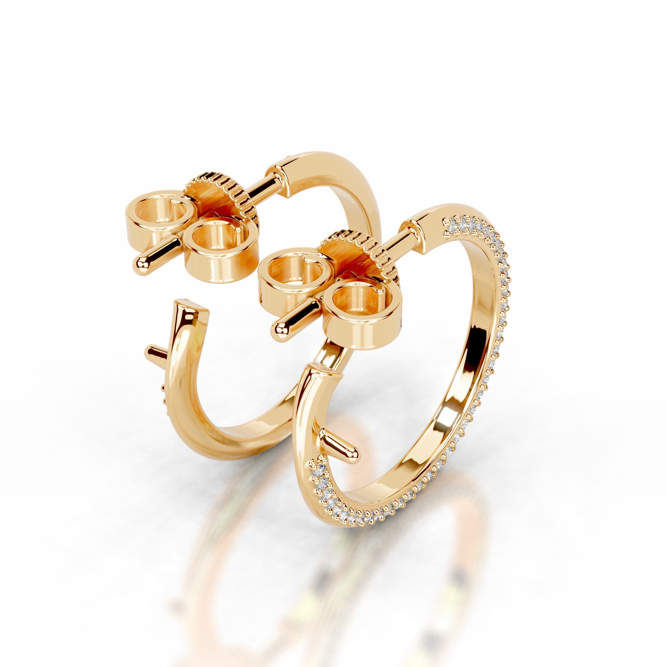 Eternal Love Lab Grown Diamond Earrings - 18K Yellow Gold、mySite、hinf8tx79