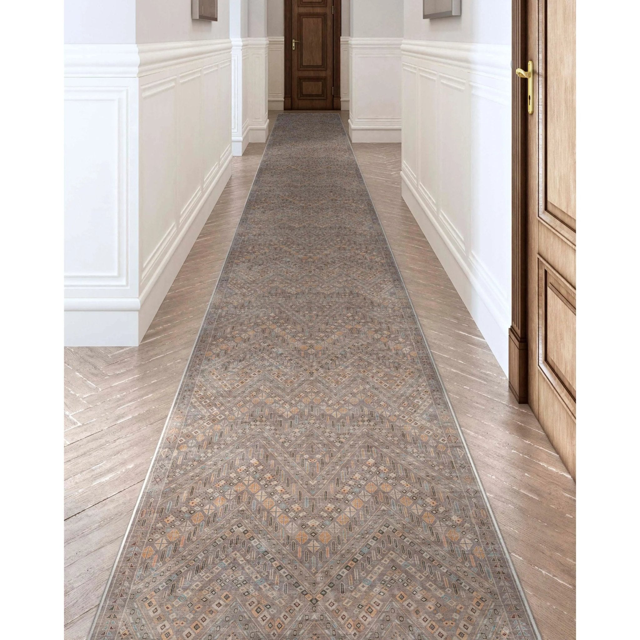 Anya Vintage Tribal Chevron Grey Flat-Weave Rug、mySite、gigharbornorthrealestate