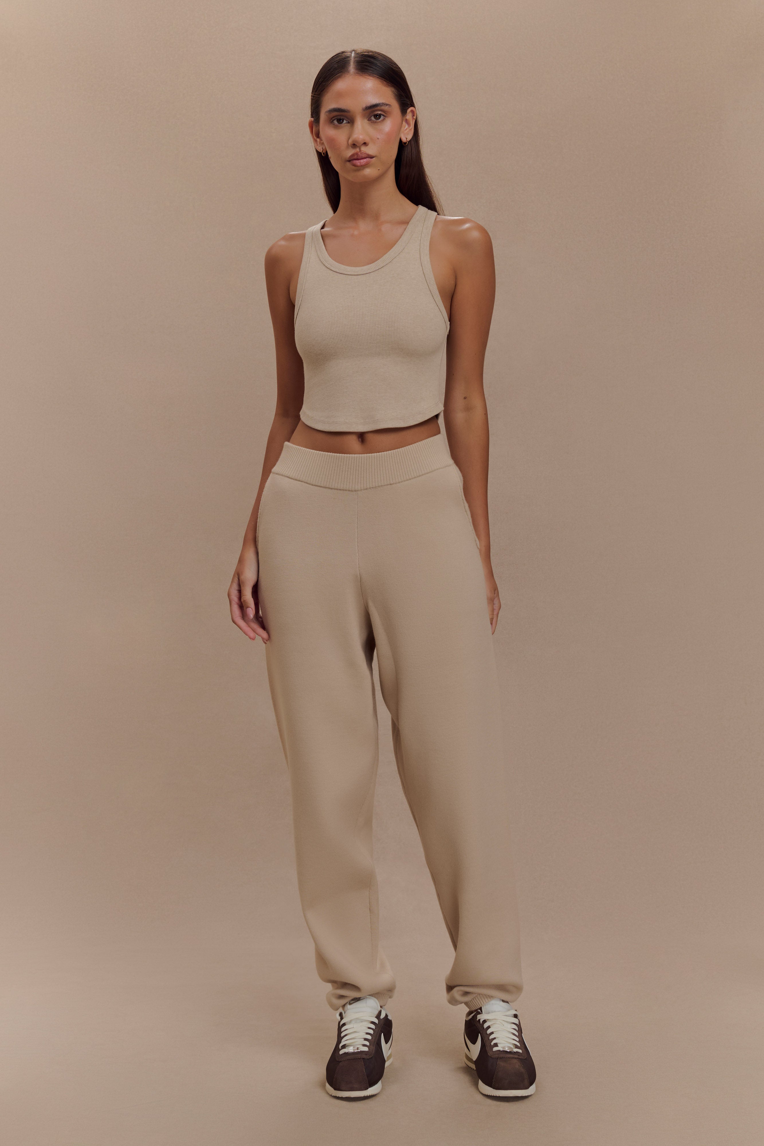 Sami Knit Jogger - Camel、mySite、solidvoid