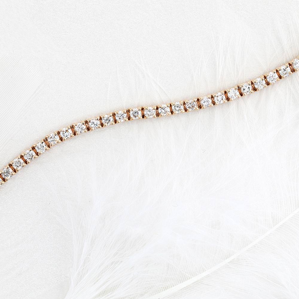 Sidney Tennis Diamonds Bracelet -14K Rose Gold、mySite、hinf8tx79