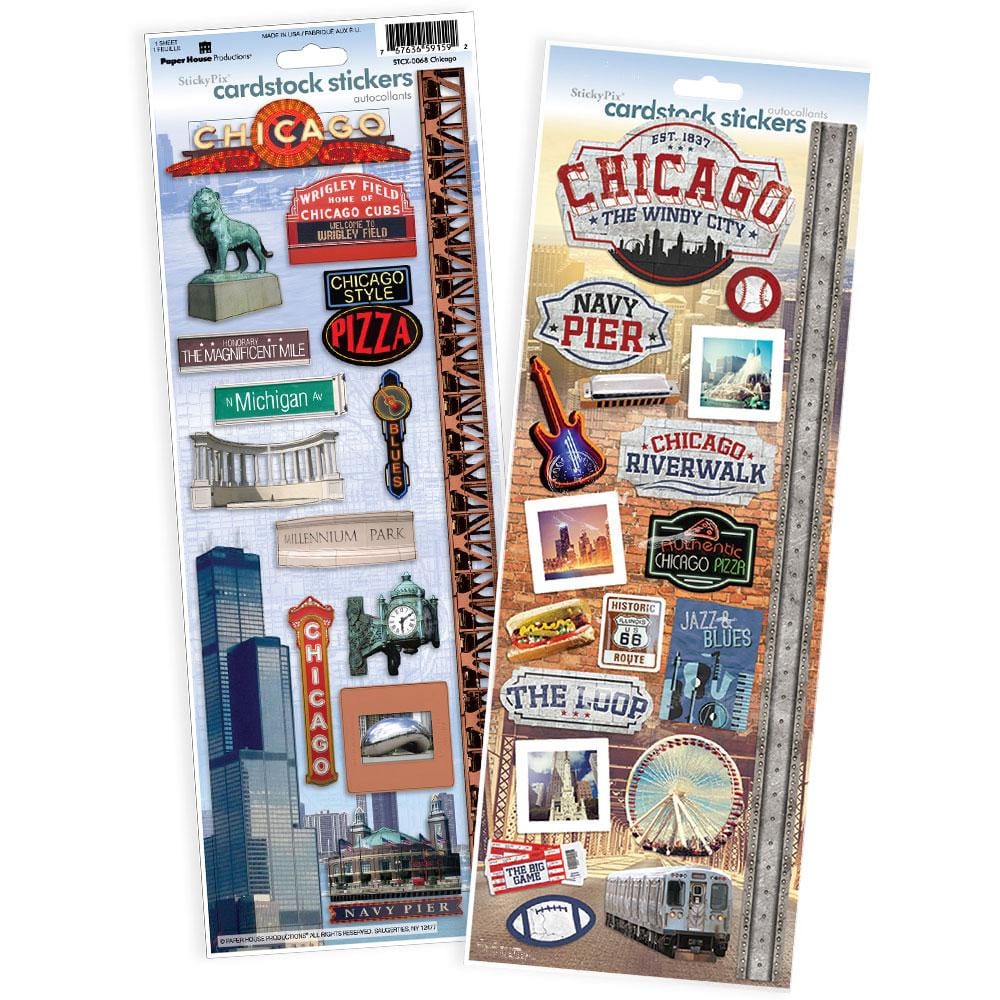  Scrapbook Stickers - Chicago Value Pack、mySite、ghnorth