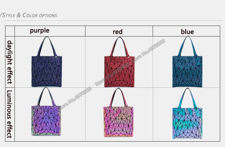 Stunning Geometric Holographic Carry Totes、mySite、g9winljtr