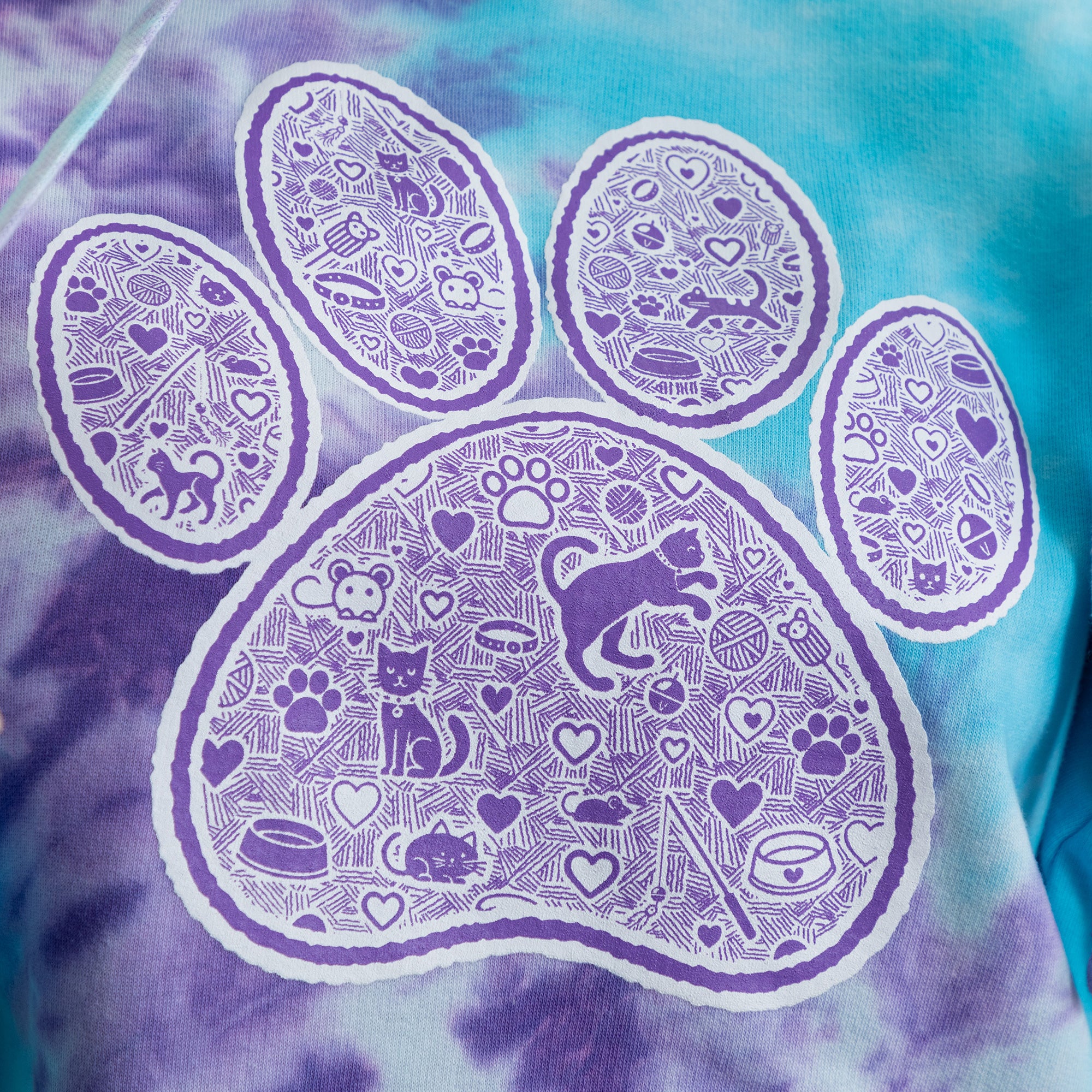 Tie-Dye Pet Hoodie、mySite、camillekostekn