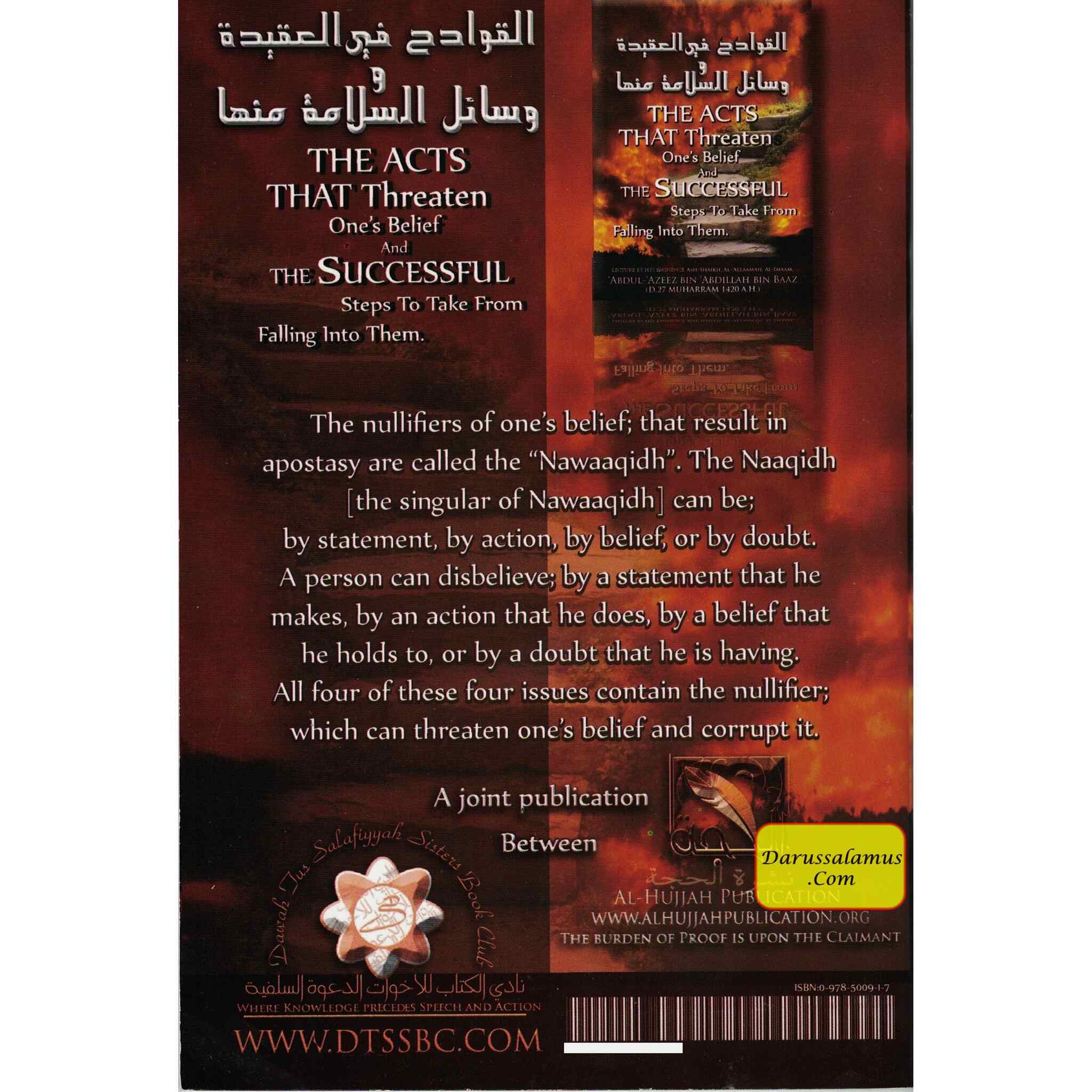 The Acts That Threaten One's Belief By Abdul-Azeez Bin Abdillah Bin Baaz、mySite、topwebapps